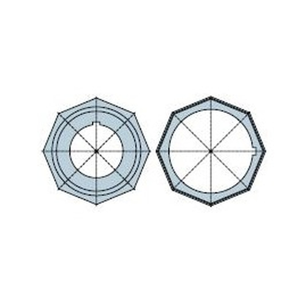 517.01140 Ottagonale 114 mm Heroal ruota + corona - immagine 1