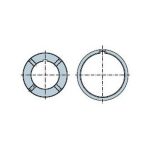 Tondo 102x2 mm con fori filettati M8 ruota + corona