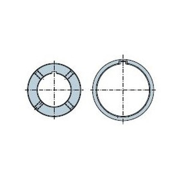 Tondo 102x2 mm con fori filettati M8 ruota + corona