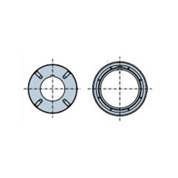 Tondo 133x2 mm con fori filettati M8 ruota + corona