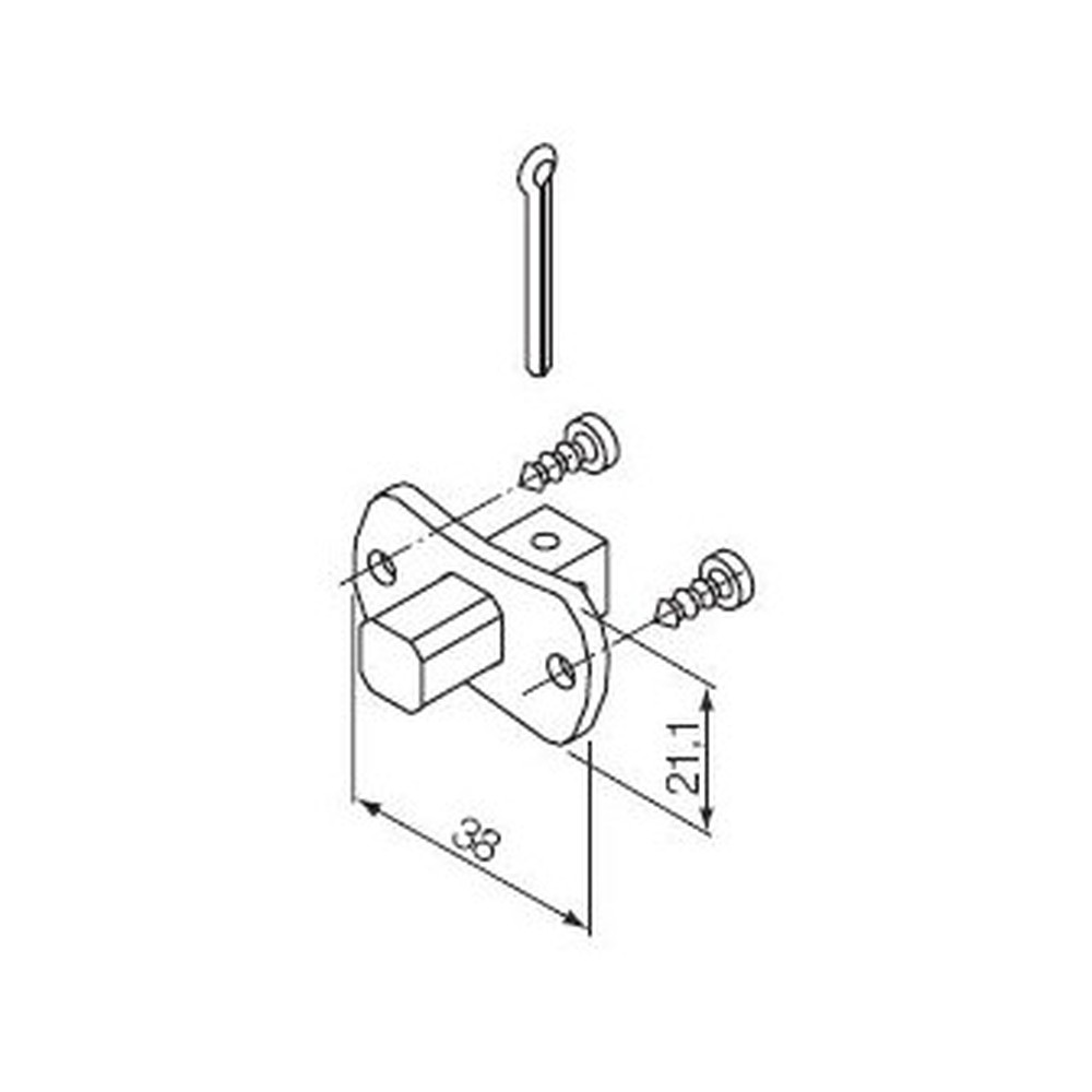 523.10013 Perno quadro 10 mm - immagine 1