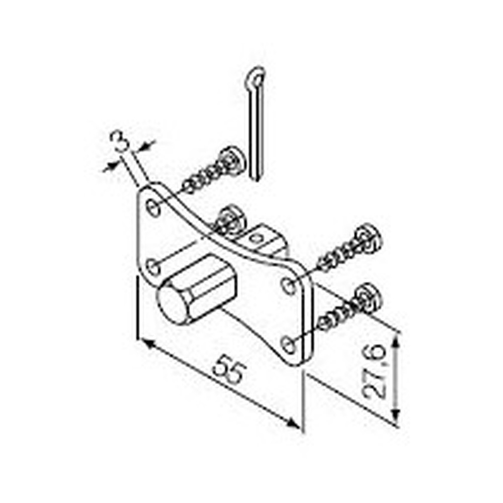 525.10013/AX Perno quadro 10 mm - immagine 1