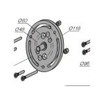 Supporto per tende, satinato (accoppiabile all’art. 525.10050)