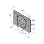 Supporto 175x120 per fianchi