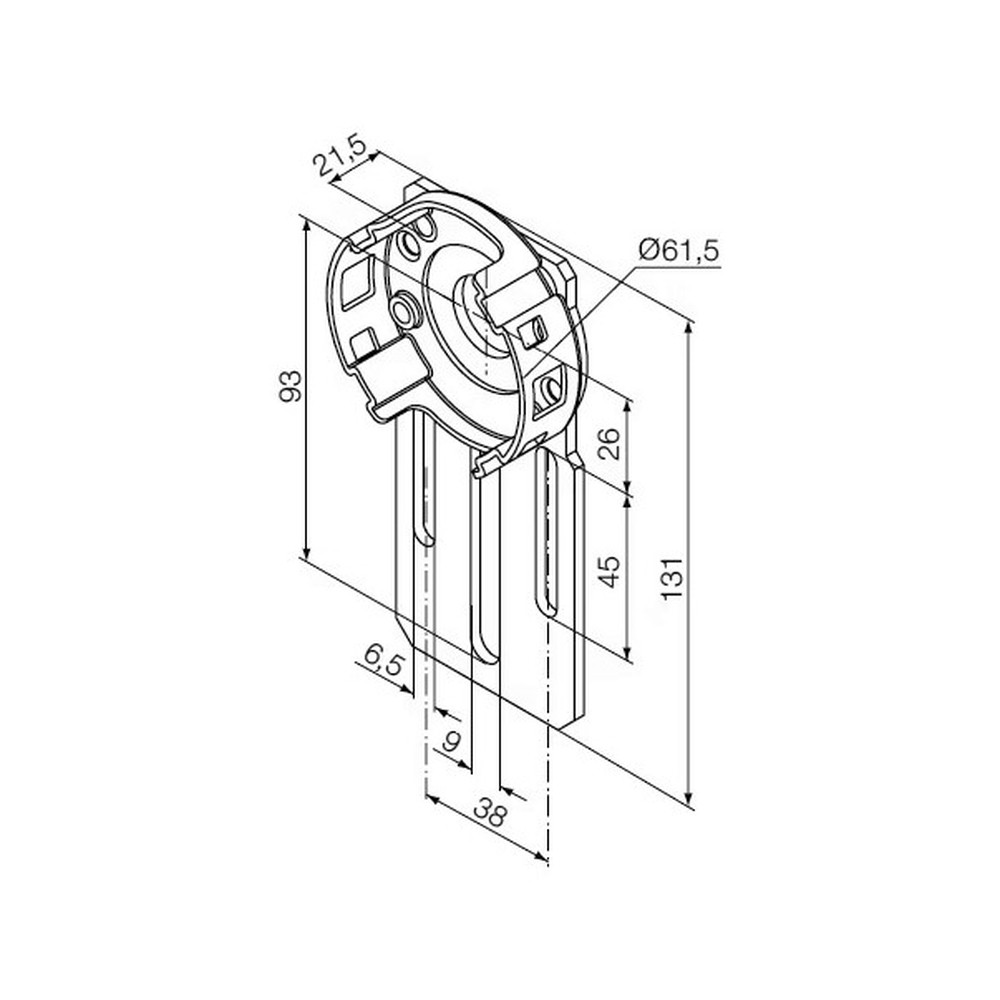 535.10037 Supporto compatto, regolabile (standard) - immagine 1