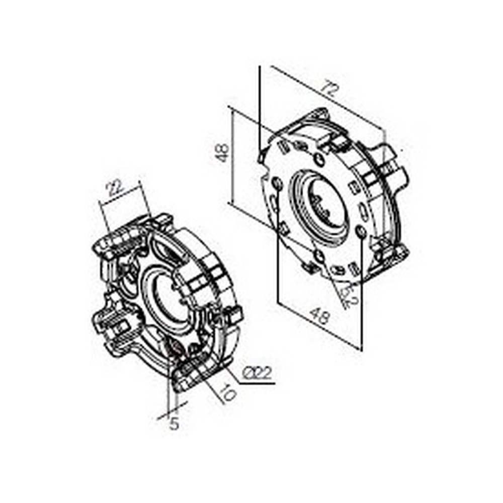 535.10093 Supporto a scatto e compatto, max 30 Nm - immagine 1