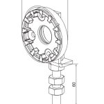 Supporto compatto, regolabile con vite M10