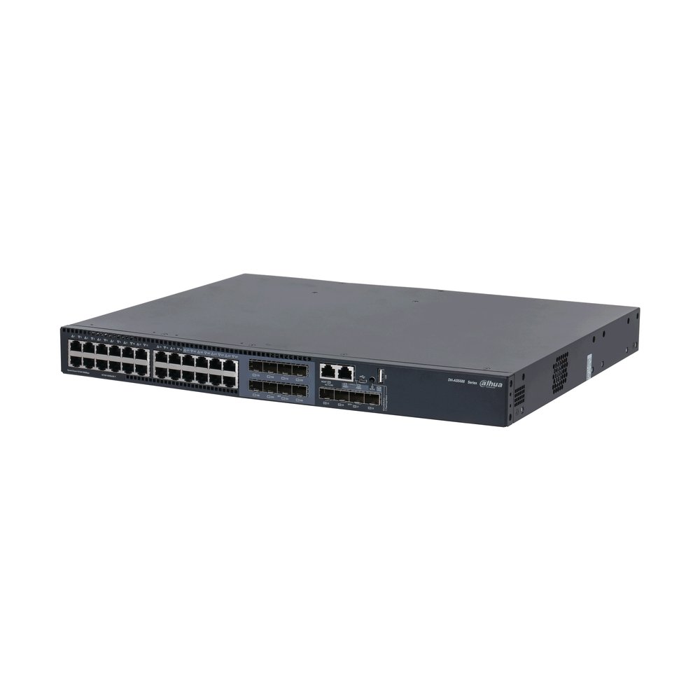 AS5600-24GT4XF-V2 Aggregation switch L3 managed 24 porte Gigabit 8 SFP + 4 SFP+ - immagine 1