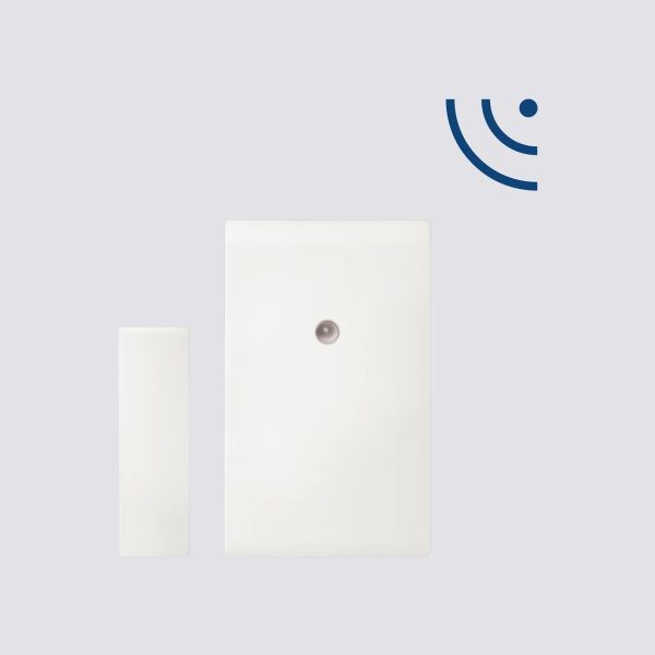 Contatto magnetico via radio bidirezionale in contenitore termoplastico BIANCO.