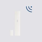 Contatto magnetico via radio bidirezionale in contenitore termoplastico BIANCO.