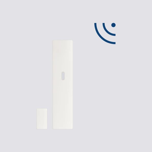 Contatto magnetico via radio bidirezionale in contenitore termoplastico BIANCO.