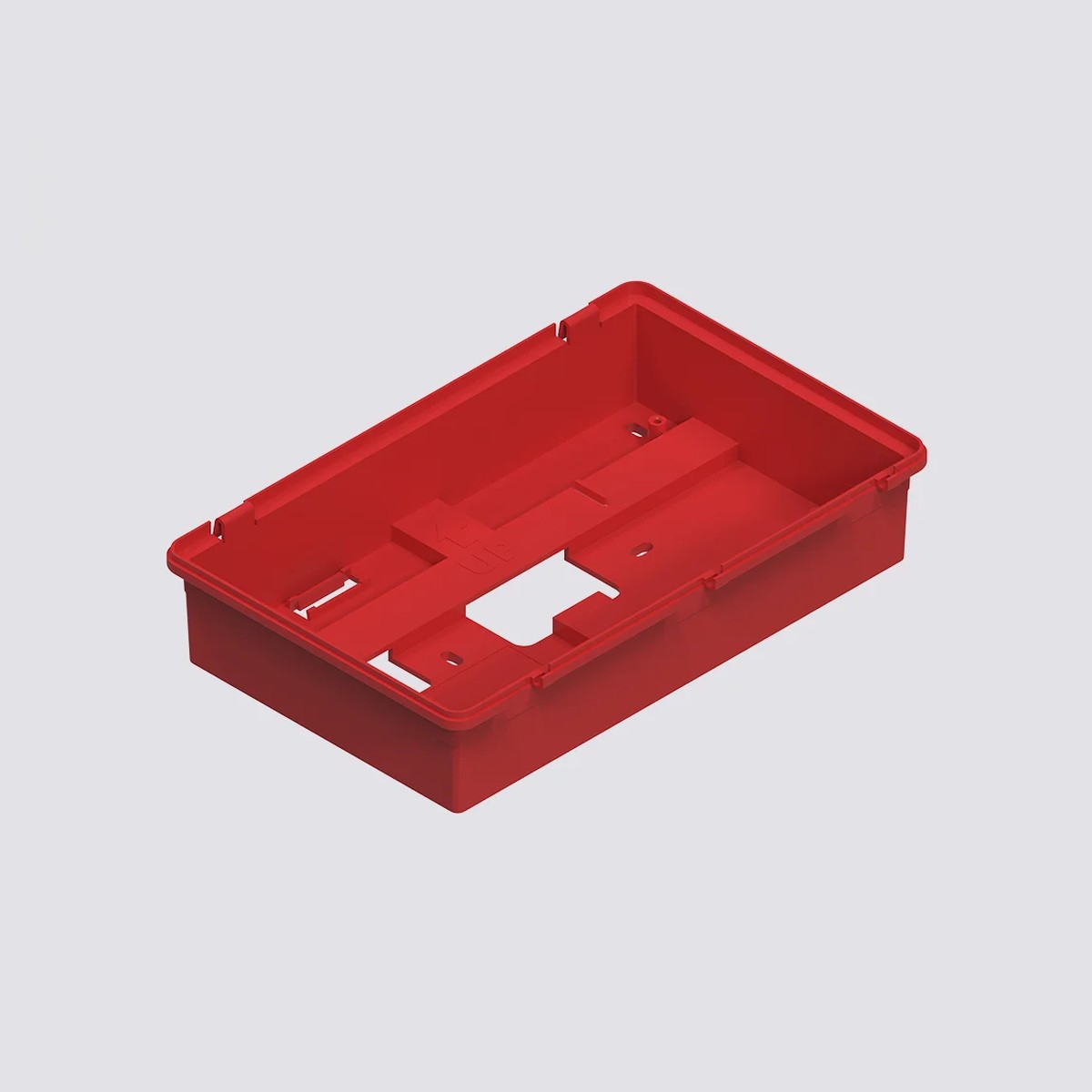 C-REP-DEEPBOXR Base profonda per installazione repeater C-REPR colore rosso RAL3001 - immagine 1