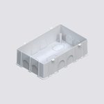 Base per incasso a muro per istallazione repeater  C-REPW colore bianco RAL9016. In combinazione con C-REP-DEEPBOXW