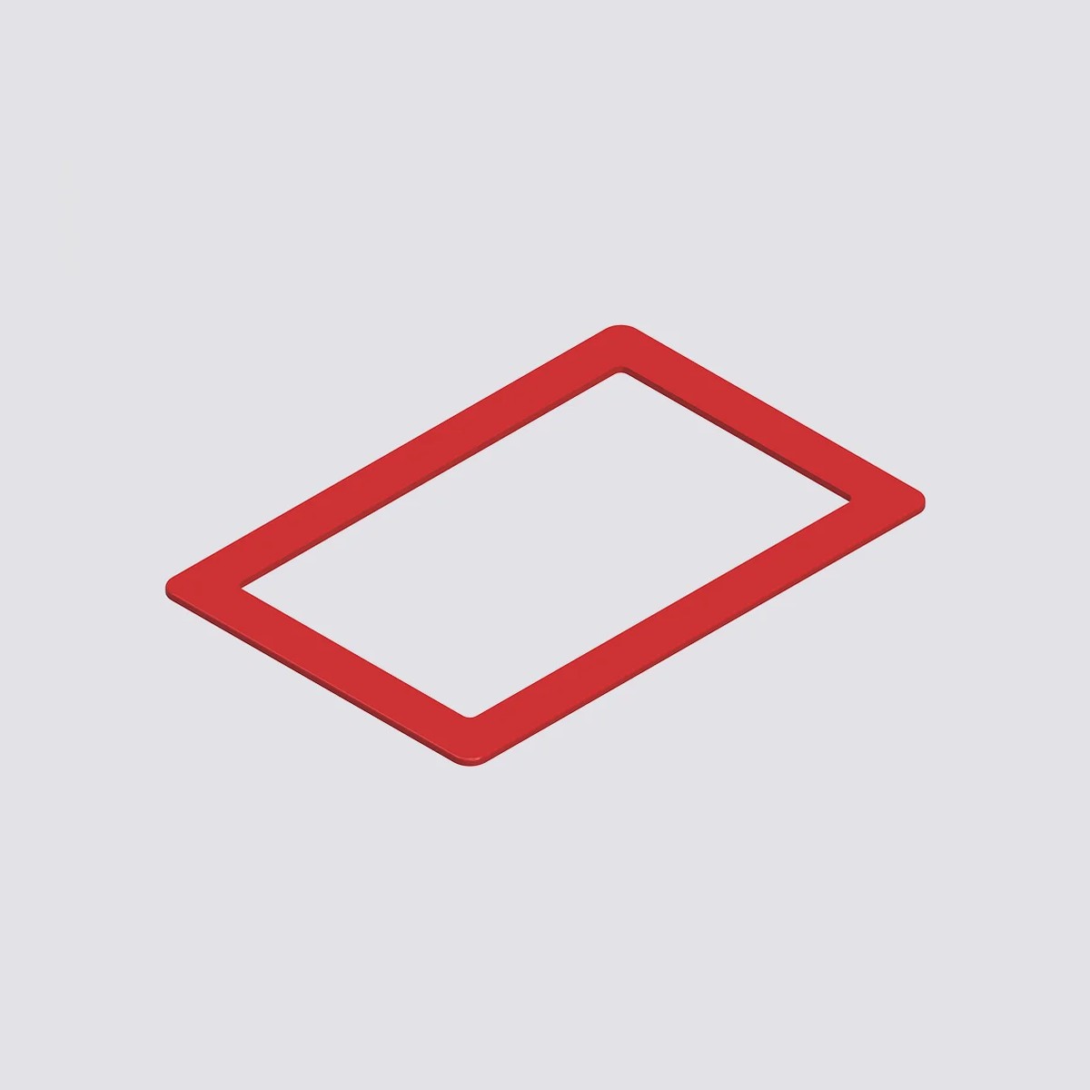 C-REP-FRAMER Cornice per incasso a muro da abbinare all'articolo C-REP-FLUSHBOXR. Plastica colore rosso - immagine 1
