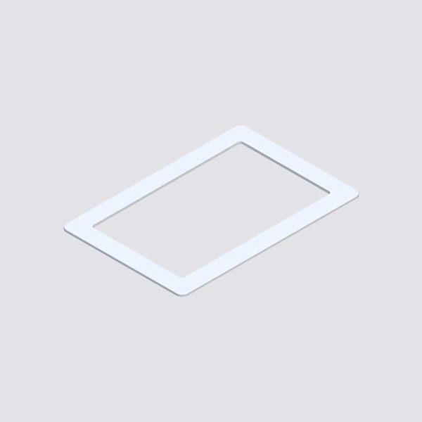 Cornice per incasso a muro da abbinare all'articolo C-REP-FLUSHBOXW. Plastica colore bianco