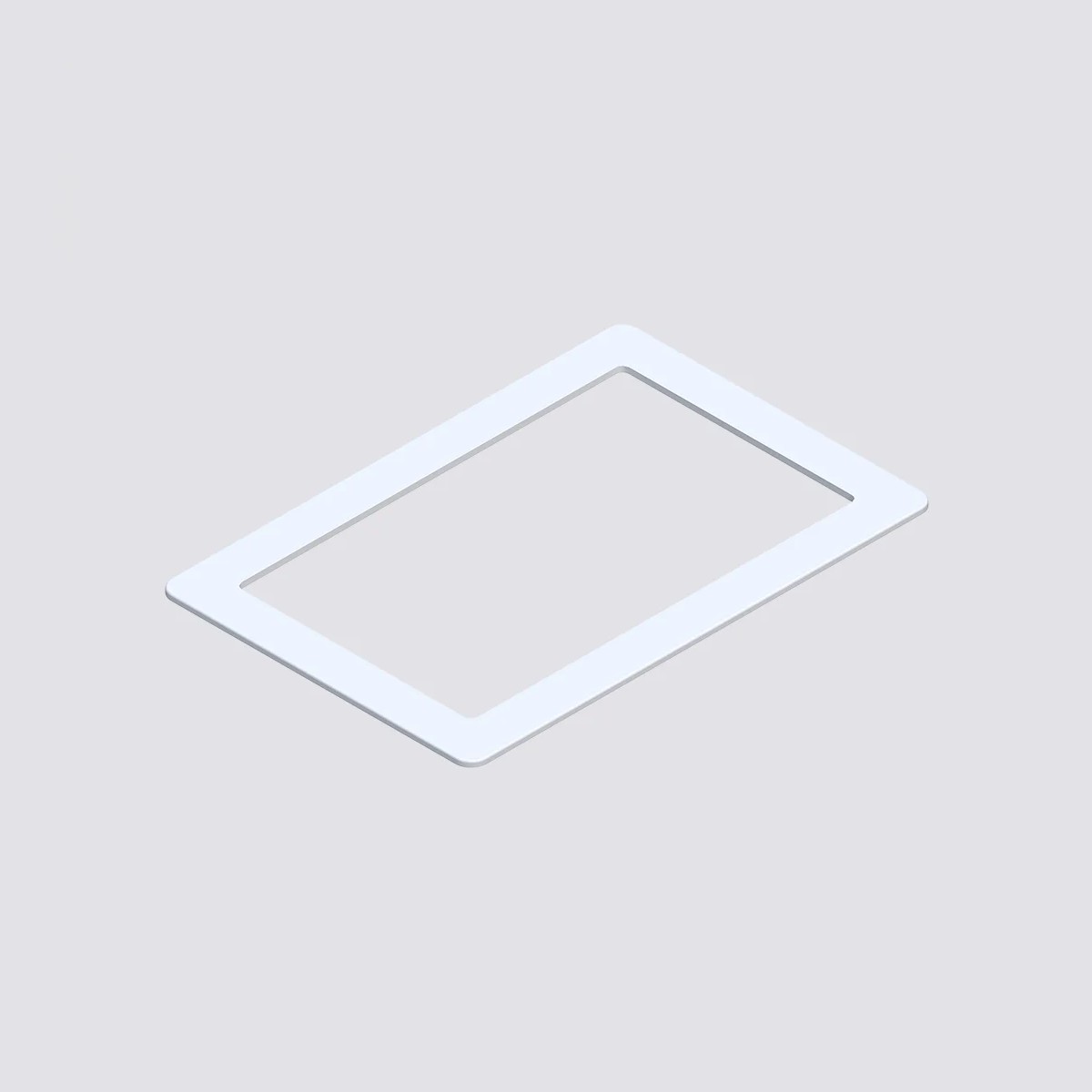 C-REP-FRAMEW Cornice per incasso a muro da abbinare all'articolo C-REP-FLUSHBOXW. Plastica colore bianco - immagine 1