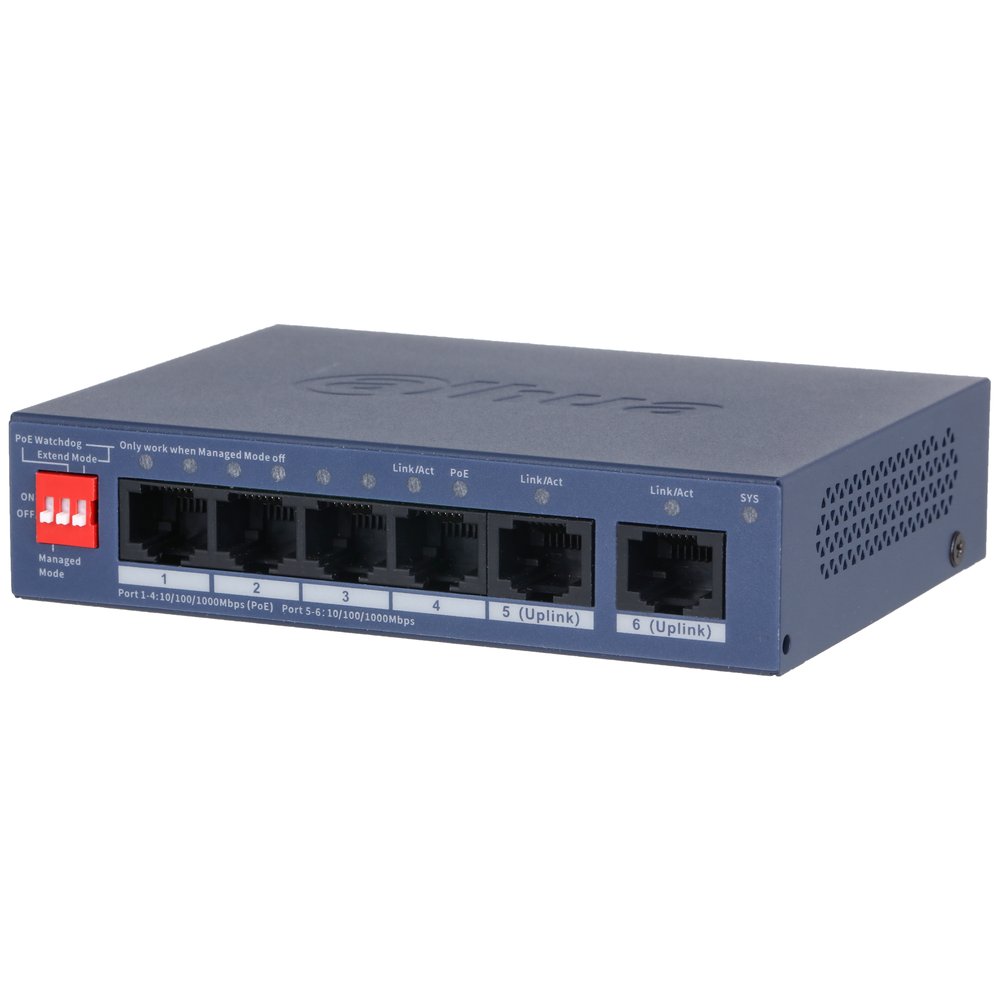 CS4006-4GT-36 Switch Cloud managed 6 porte Gigabit (4 PoE <36 W) - immagine 1