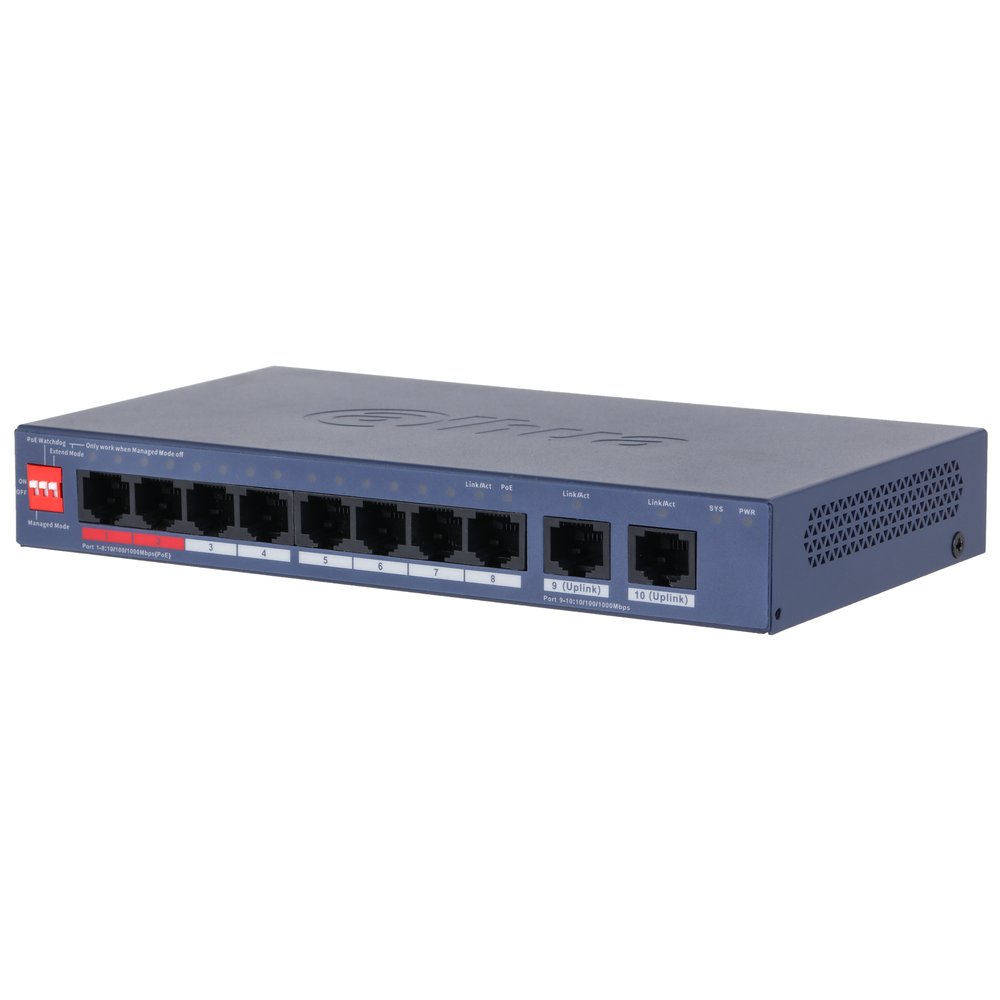 CS4010-8GT-110-V2 Switch Cloud managed 10 porte Gigabit (8 PoE <110 W) - immagine 1