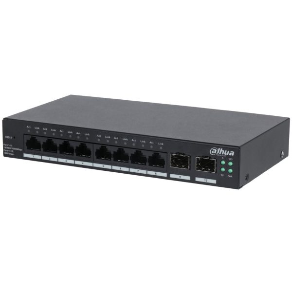 Switch Cloud Managed 10 porte Gigabit, case metallico