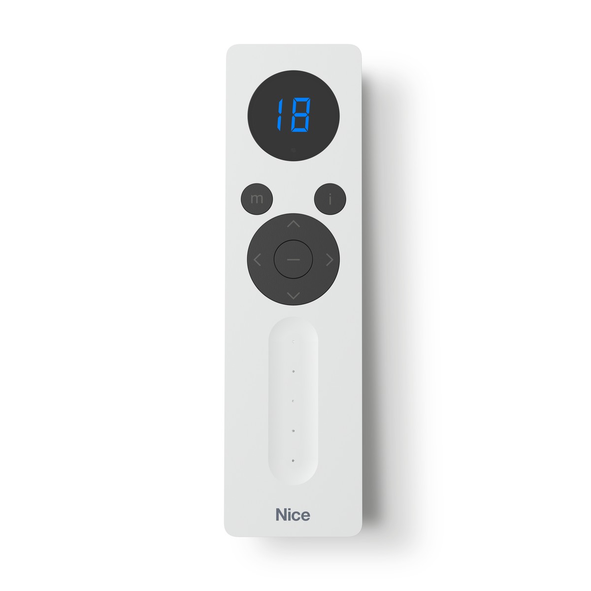 DOMIP18V Trasmettitore portatile Domì P18V bidirezionale 18 canali con display e slider, bianco Trasmettitore portatile Domì P18V bidirezionale 18 canali con display e slider, bianco