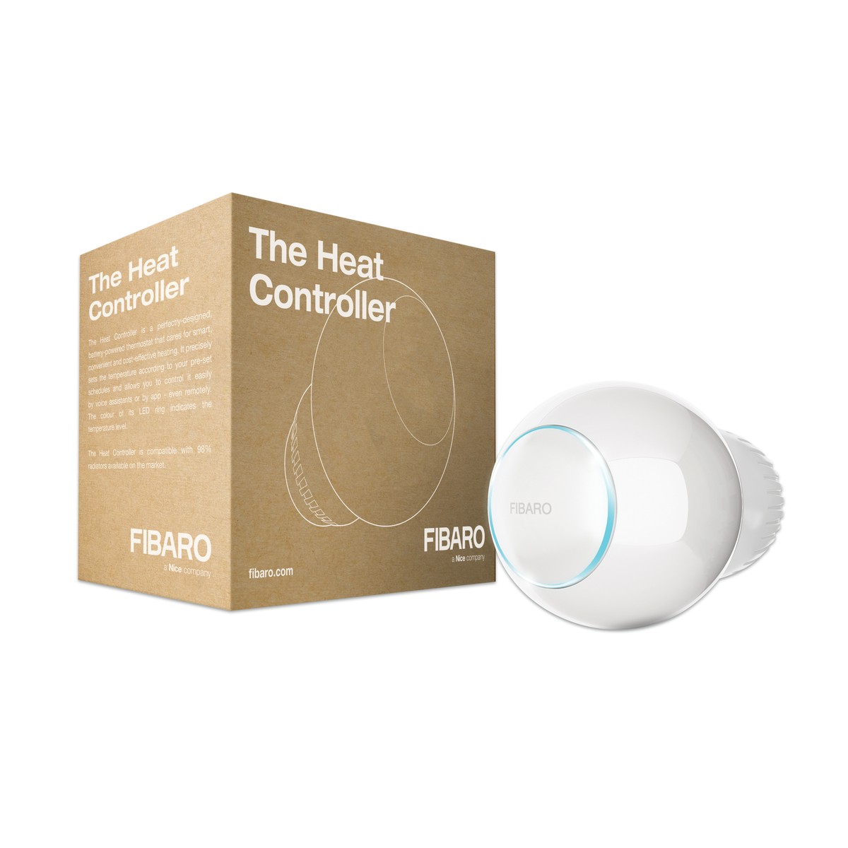 FGT-001 Fibaro The Heat Controller FGT-001 - testa termostatica intelligente Z-Wave per radiatori, 868,4 MHz Fibaro The Heat Controller FGT-001 - testa termostatica intelligente Z-Wave per radiatori, 868,4 MHz