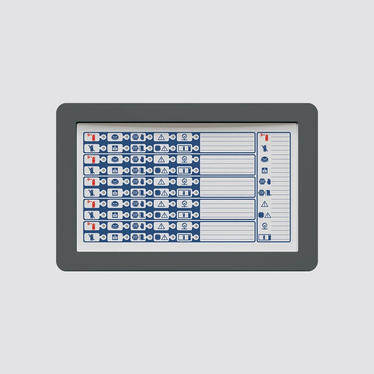 FPMEXT-G Modulo frontale dotato di 40 LEDs a tre colori che replicano i segnali di un massimo di 5. - immagine 1