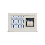 Modulo frontale dotato di 50 LEDs a tre colori programmabili e stampante termica. Solo per centrali PREVIDIA216