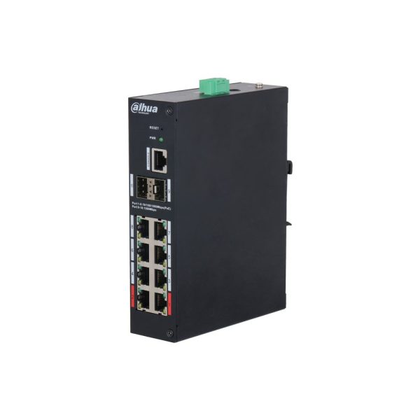 Switch hardened managed 10 porte Gigabit (8 PoE <110 W)