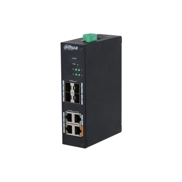 Switch hardened managed 8 porte (4 PoE <60 W) DinR