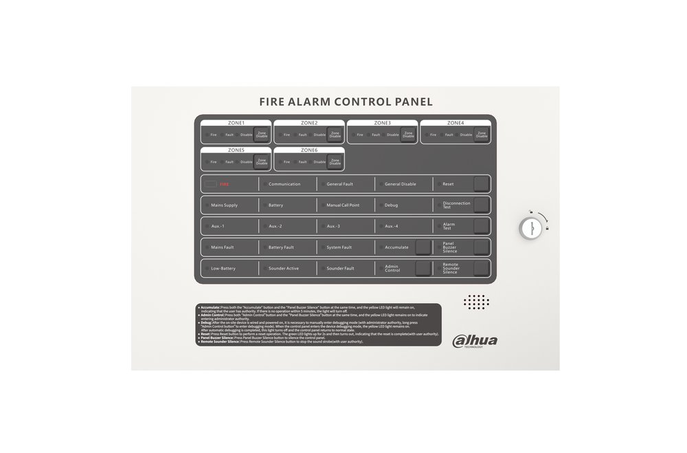 HY-C102-6L Centrale controllo convenzionale 6 zone - immagine 1