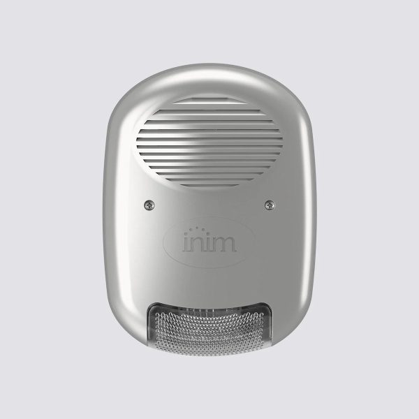 Sirena autoalimentata per esterno con interfaccia I-BUS, effetto metallo (cromata).