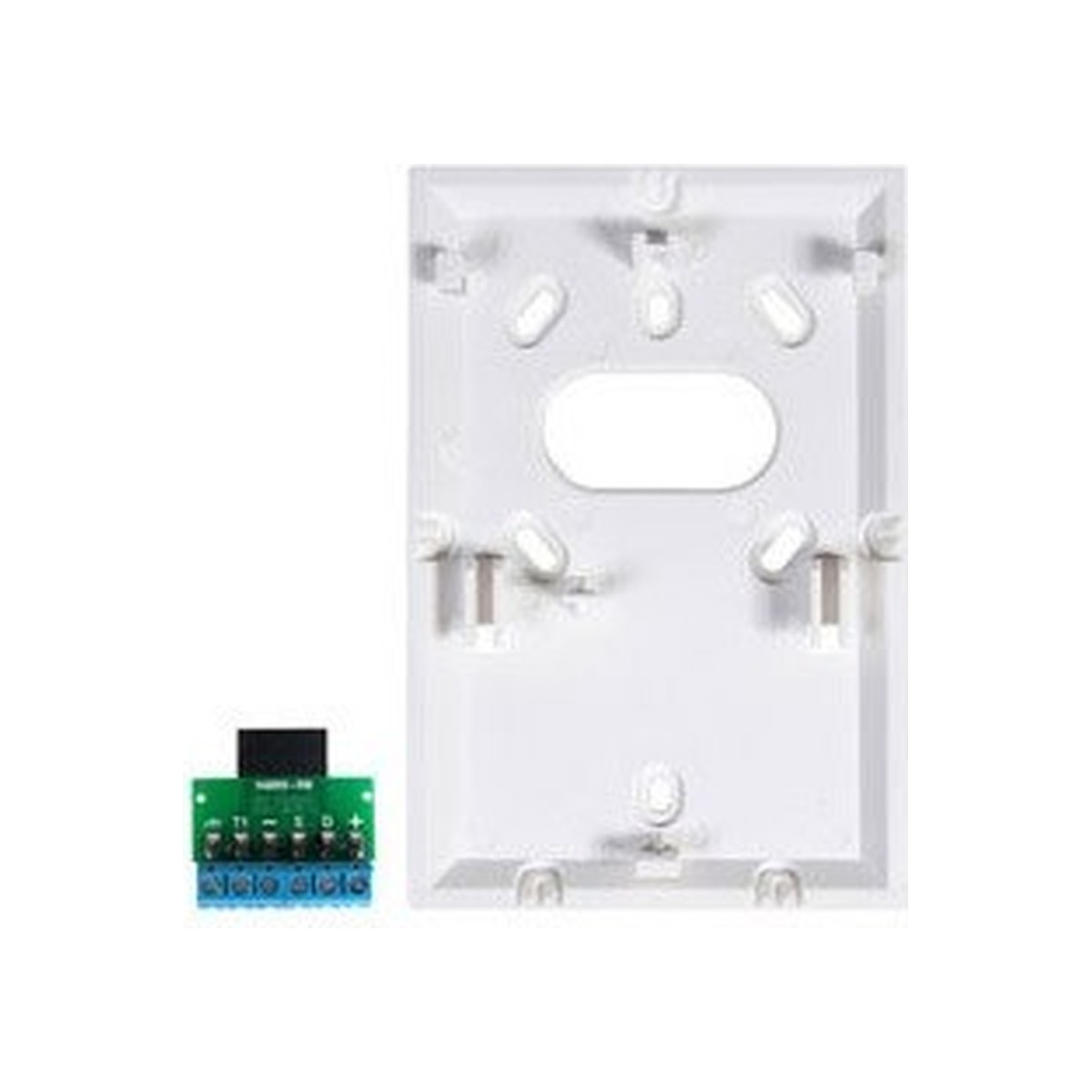 KB100-B Inim - Staffa di fissaggio bianca e scheda morsettiera per Concept ed nCode. (conf. 10 pz.) - immagine 1