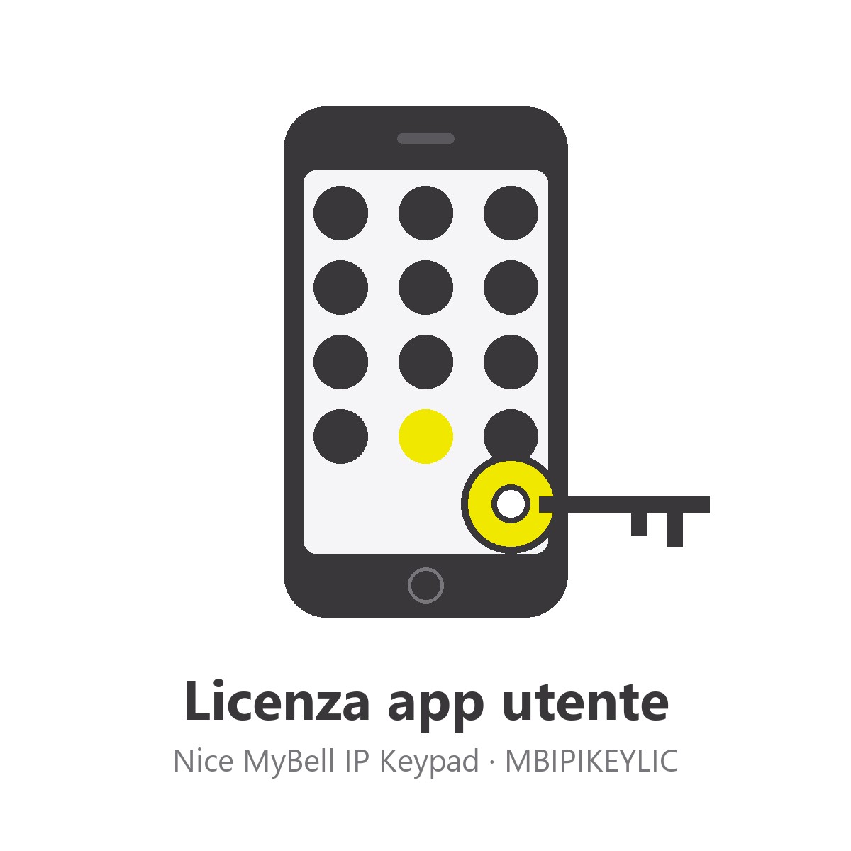MBIPIKEYLIC Licenza app utente Nice MyBell IP Keypad MBIPIKEYLIC