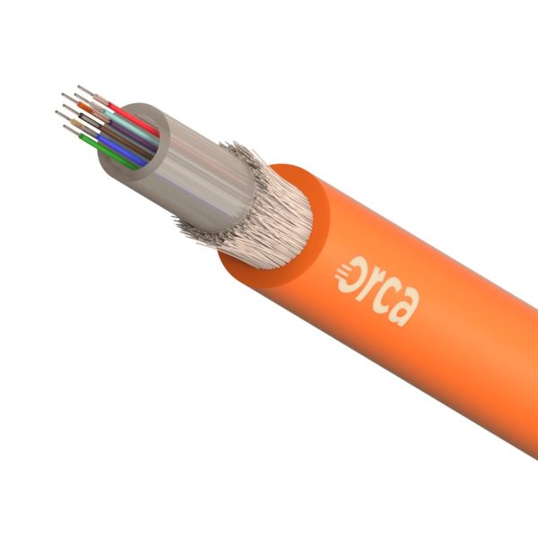 ORCA - Cavo ottico loose dry - armatura dielettrica - int/est 8 FO OM2 50/125 LSZH arancio - CPR B2ca, s1a, d0, a1