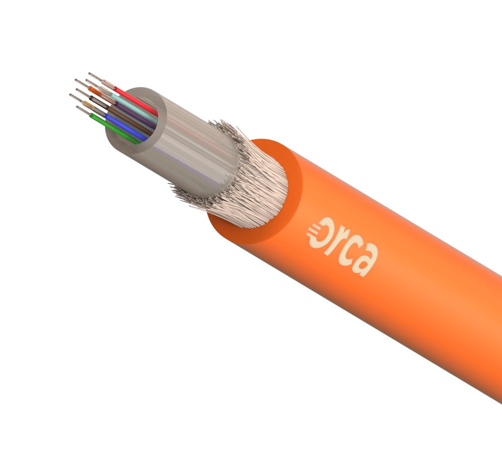 OC-CVF-111120-24 ORCA - Cavo ottico loose dry - armatura dielettrica - int/est 24 FO OM2 50/125 LSZH arancio - CPR B2ca, s1a, d0, a1 - immagine 1