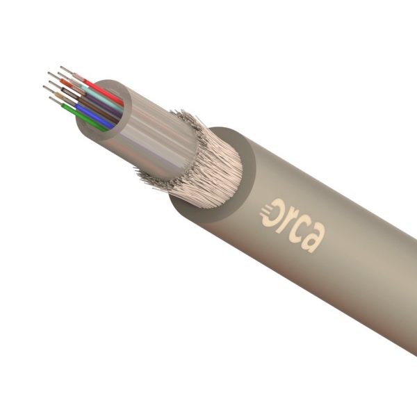 ORCA - Cavo ottico Loose da esterno antirodent diel. 12 fibre 50/125um OM2 PE colore arancio