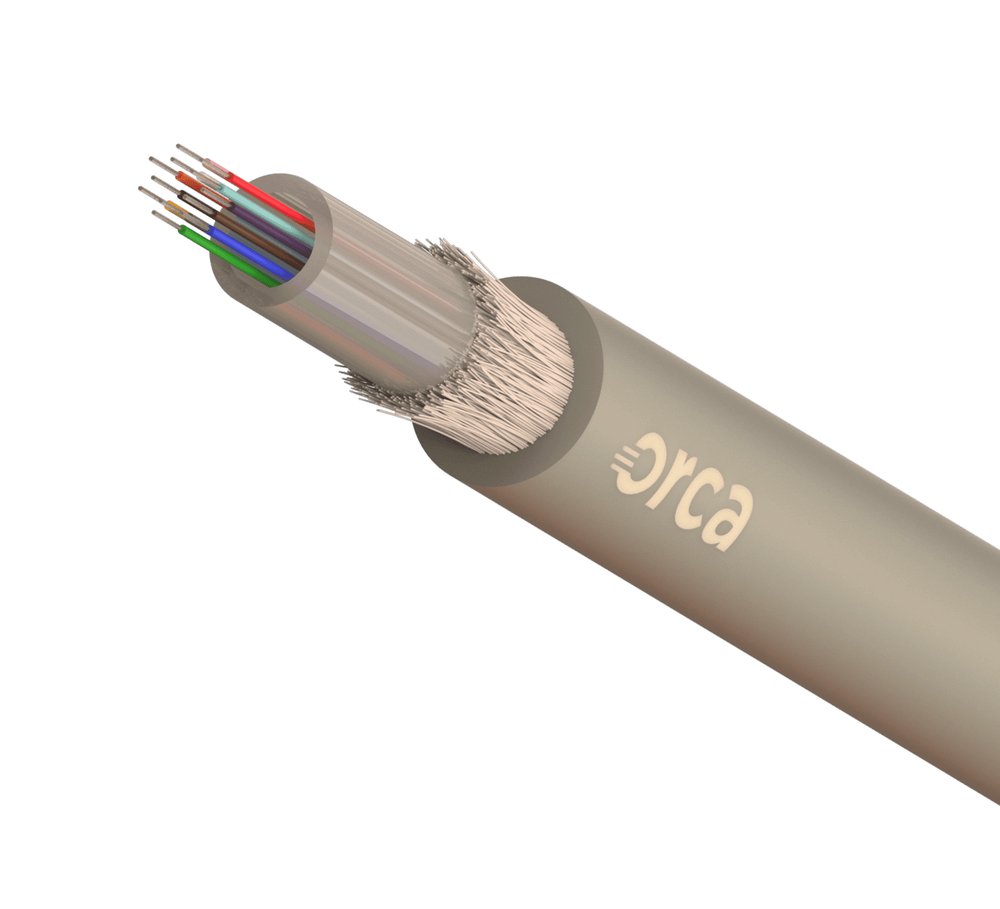 OC-CVF-112113-08 ORCA - Cavo ottico Loose da esterno antirodent diel. 8 fibre 09/125um OS2 PE colore giallo - immagine 1