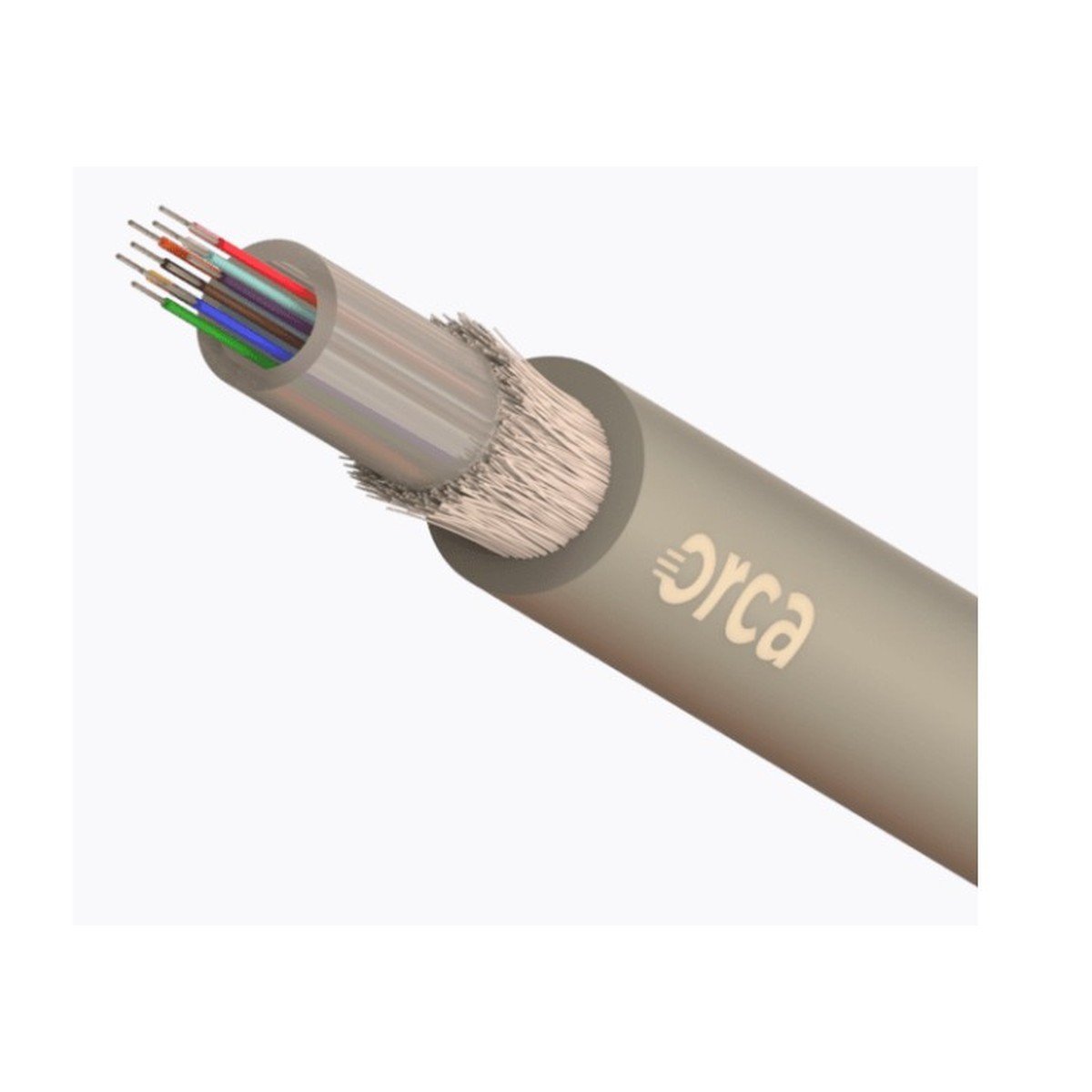 OC-CVF-112115-12 ORCA - Cavo ottico Loose da esterno antirodent diel. 12 fibre 50/125um OM4 PE colore aqua - immagine 1