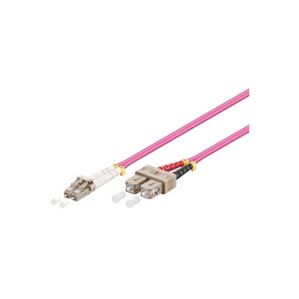 ORCA - Bretella ottica LC-SC DPX LSZH 50/125um OM4 L. 2 mt - MAGENTA