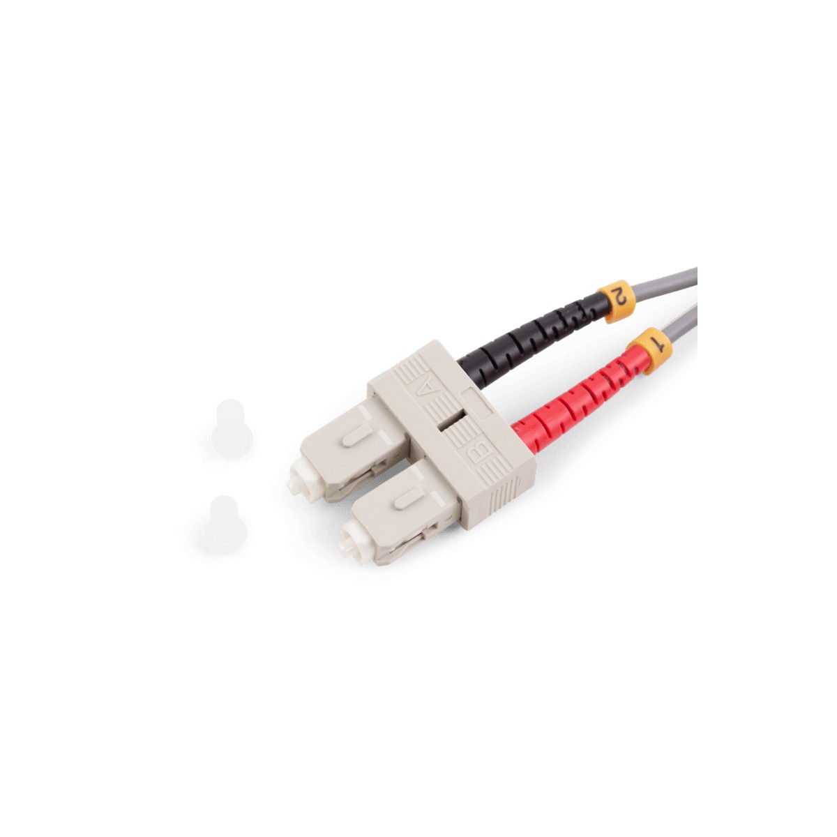 OC-FPL-123312-10 ORCA - Bretella ottica LC-LC DPX LSZH 62,5/125um OM1 L. 10 mt Grigio - immagine 1