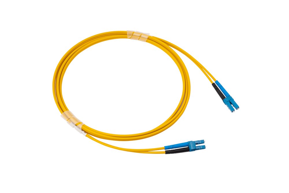 OC-FPL-123313-01 ORCA - Bretella ottica LC-LC DPX LSZH 09/125um OS2 L. 1 mt Giallo - immagine 1