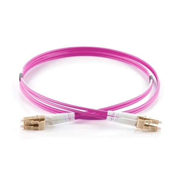 ORCA - Bretella ottica LC-LC DPX LSZH 50/125um OM4 L. 3 mt - MAGENTA