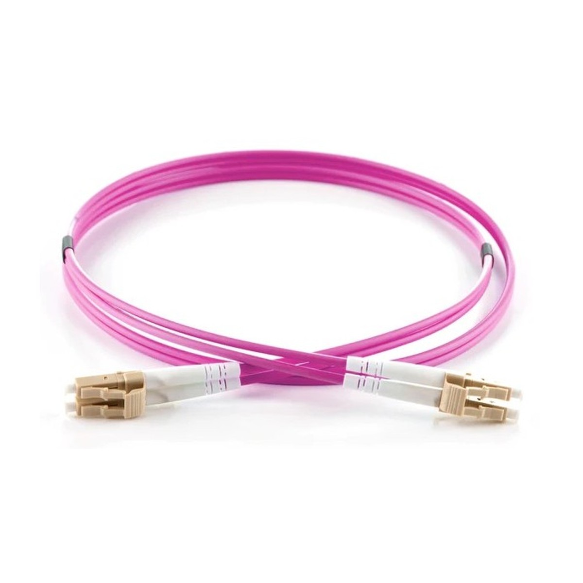 OC-FPL-123319-05 ORCA - Bretella ottica LC-LC DPX LSZH 50/125um OM4 L. 5 mt - MAGENTA - immagine 1