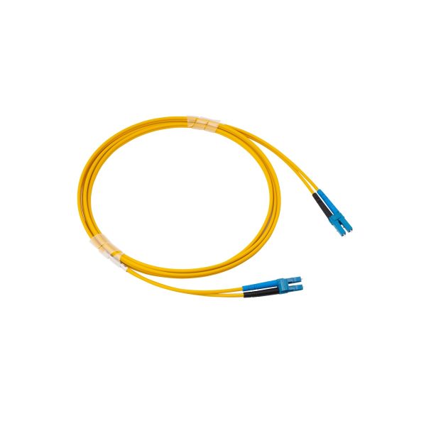 ORCA - Bretella Ottica OS2 G.652 LC - SC/APC Duplex LSZH giallo - 1m