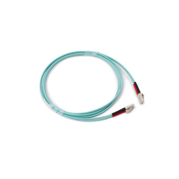 ORCA - Bretella ottica Armata HCR  LC-LC DPX 50/125um OM4 LSZH nera L.  1 mt