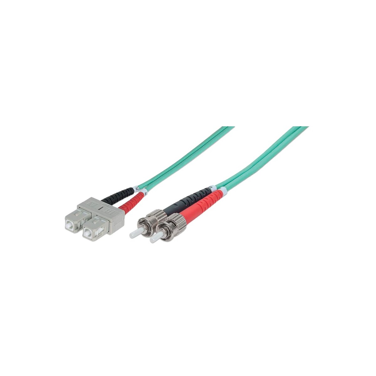 OC-FPS-121214-03 ORCA - Bretella ottica SC-ST DPX LSZH 50/125um OM3 L. 3 mt Aqua - immagine 1