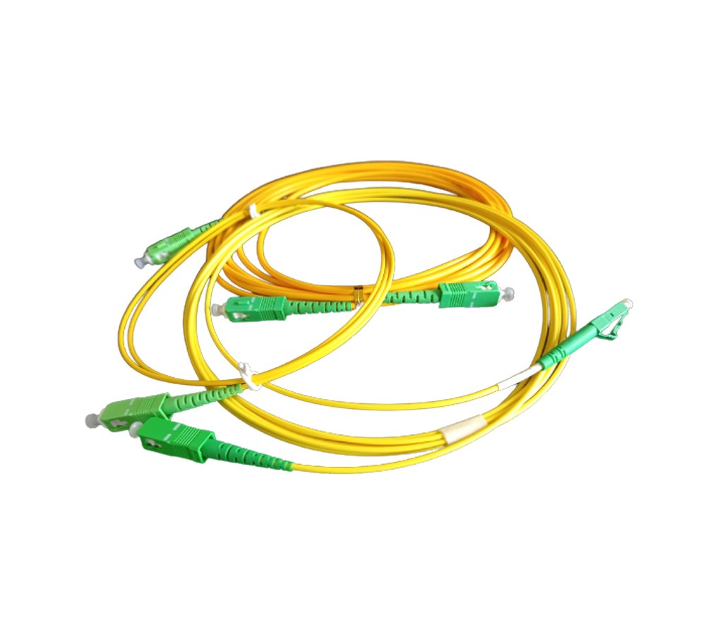 OC-FPS-127703-10 ORCA - Bretella Ottica OS2 G.652 SC/APC -SC/APC Simplex LSZH giallo - 10m - immagine 1