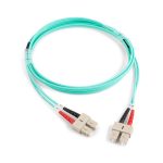 ORCA - Bretella ottica Armata HCR SC-SC DPX 50/125um OM4 LSZH nera L.  1 mt