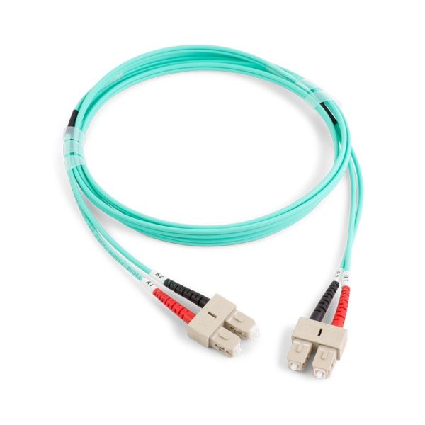 ORCA - Bretella ottica Armata HCR SC-SC DPX 50/125um OM4 LSZH nera L.  5 mt