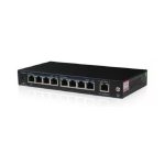ORCA - Switch 8 Porte 100Mbps POE (PoE bgtm 120W) + 1 porta 100 Ethernet per uplink